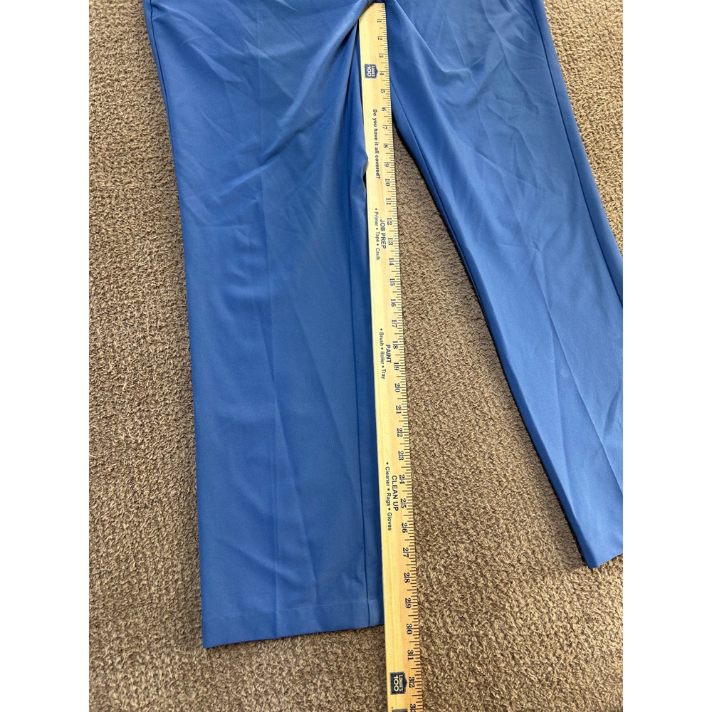 Greg Norman Mens Blue Golf Pants 35x32 Performance Stretch Straight Leg Trousers - Picture 4 of 8